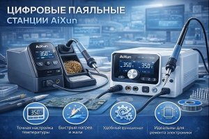 Цифровые паяльные станции AiXun: устройство, особенности, применение и выбор