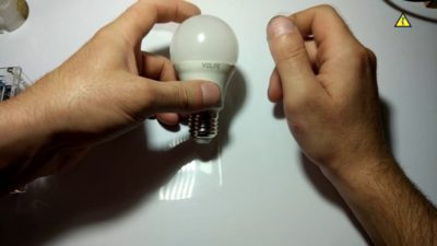 как отремонтировать диодную лампочку на 220 вольт